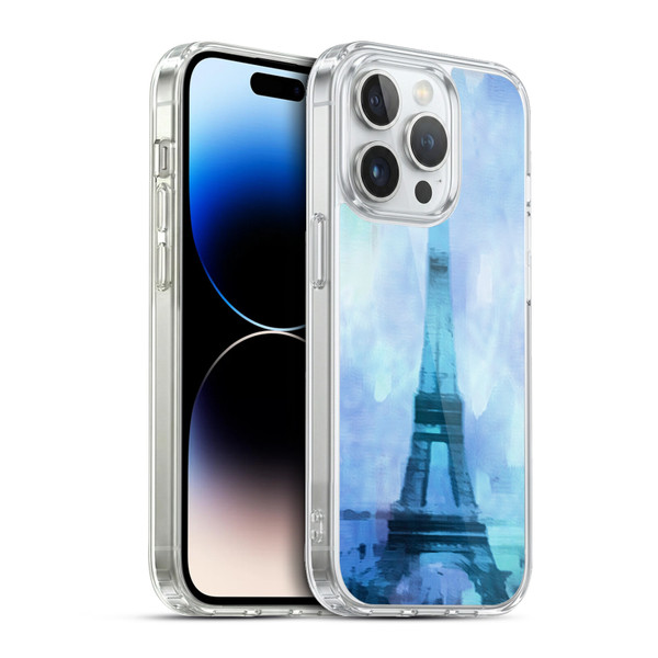 LebensArt Pastels Blue Soft Gel Case for Apple iPhone 13 Pro & MagSafe