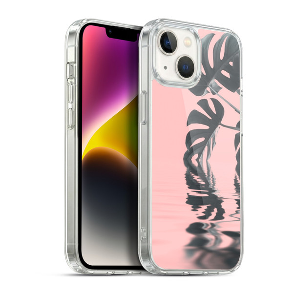 LebensArt Pastels Monstera Soft Gel Case for Apple iPhone 14