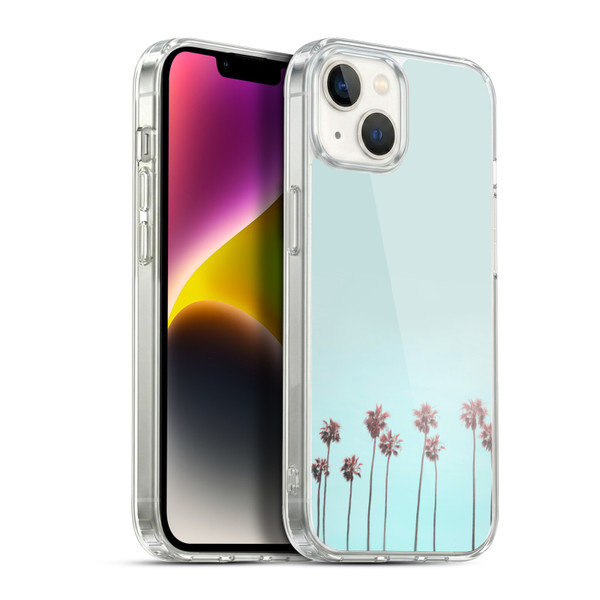 LebensArt Pastels Paradise Palm Soft Gel Case for Apple iPhone 14 Plus & MagSafe