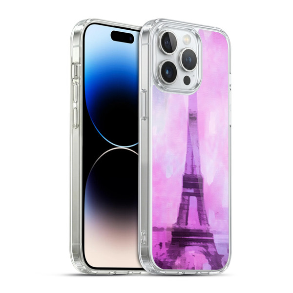 LebensArt Pastels Abstract Soft Gel Case for Apple iPhone 14 Pro Max & MagSafe