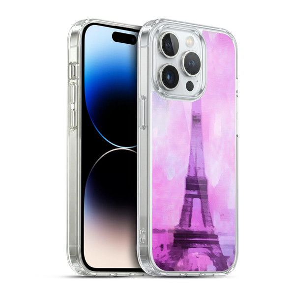 LebensArt Pastels Abstract Soft Gel Case for Apple iPhone 14 Pro & MagSafe