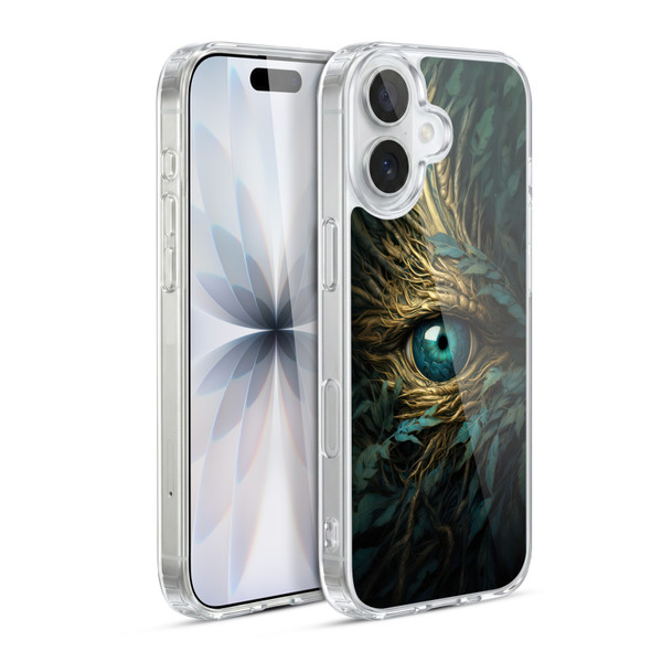 LebensArt Mix Art Bright Teal Dragon Eye Soft Gel Case for Apple iPhone 17
