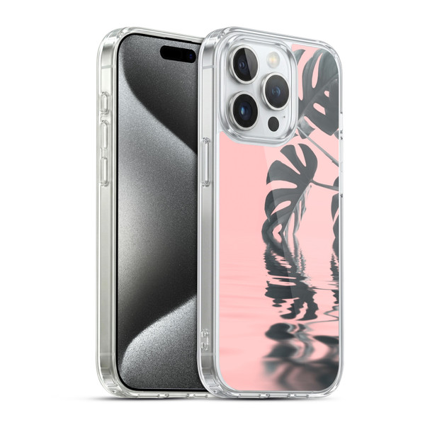 LebensArt Pastels Monstera Soft Gel Case for Apple iPhone 15 Pro & MagSafe
