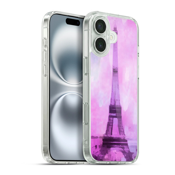 LebensArt Pastels Abstract Soft Gel Case for Apple iPhone 16 Plus & MagSafe