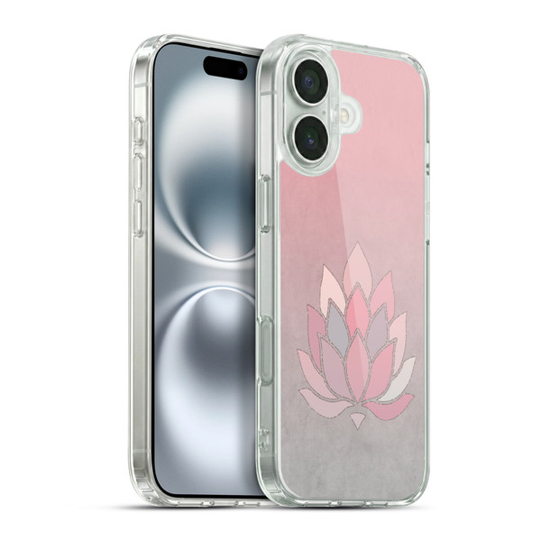 LebensArt Pastels Lotus Soft Gel Case for Apple iPhone 16 Plus & MagSafe