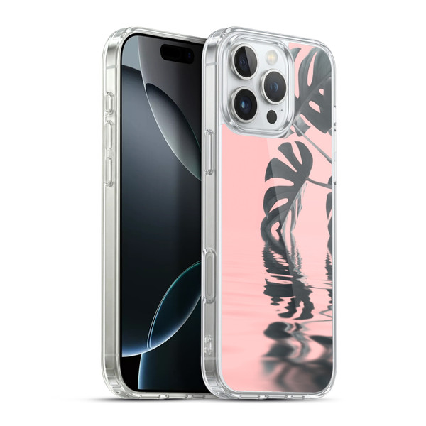 LebensArt Pastels Monstera Soft Gel Case for Apple iPhone 16 Pro Max & MagSafe