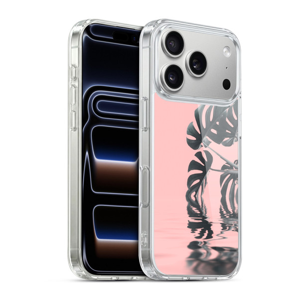 LebensArt Pastels Monstera Soft Gel Case for Apple iPhone 17 Pro