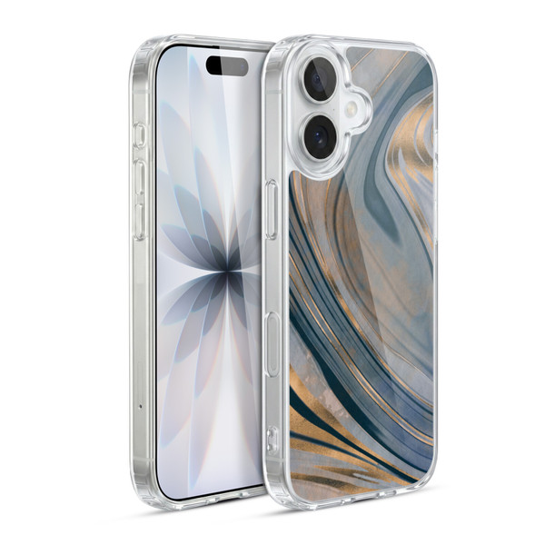 LebensArt Mineral Marble Gemstone Soft Gel Case for Apple iPhone 17