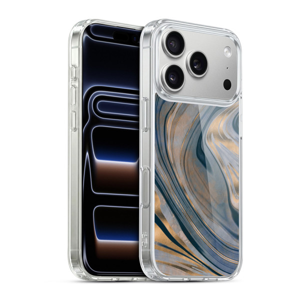 LebensArt Mineral Marble Gemstone Soft Gel Case for Apple iPhone 17 Pro