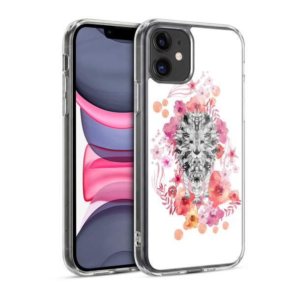 Monika Strigel Animals And Flowers Lion Soft Gel Case for Apple iPhone 11