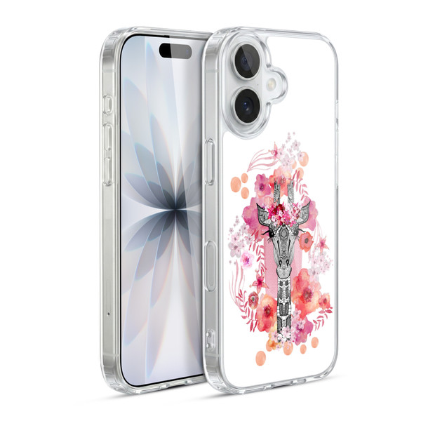Monika Strigel Animals And Flowers Giraffe Soft Gel Case for Apple iPhone 17