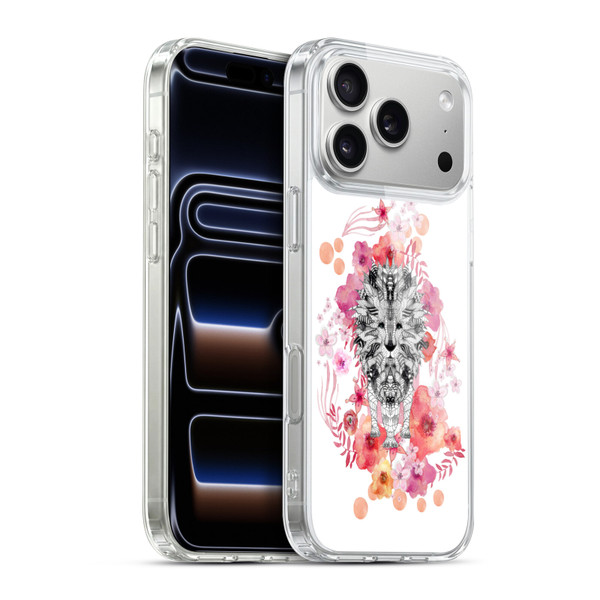 Monika Strigel Animals And Flowers Lion Soft Gel Case for Apple iPhone 17 Pro Max