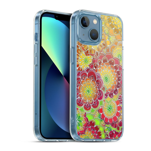 Micklyn Le Feuvre Florals 2 Flying East Soft Gel Case for Apple iPhone 13 Mini & MagSafe