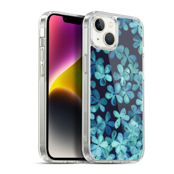 Micklyn Le Feuvre Florals 2 Hand Painted Floral Pattern Soft Gel Case for Apple iPhone 14 Plus & MagSafe