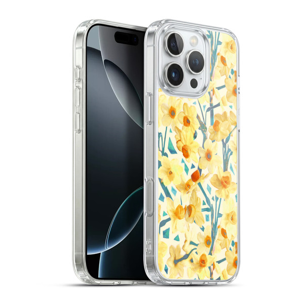 Micklyn Le Feuvre Florals 2 Yellow Jonquils Soft Gel Case for Apple iPhone 16 Pro Max & MagSafe