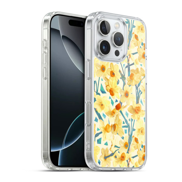 Micklyn Le Feuvre Florals 2 Yellow Jonquils Soft Gel Case for Apple iPhone 16 Pro & MagSafe