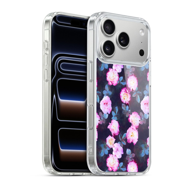 Micklyn Le Feuvre Florals 2 Twilight Roses Soft Gel Case for Apple iPhone 17 Pro