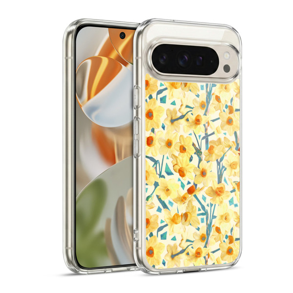 Micklyn Le Feuvre Florals 2 Yellow Jonquils Soft Gel Case for Google Pixel 9 / Pixel 9 Pro