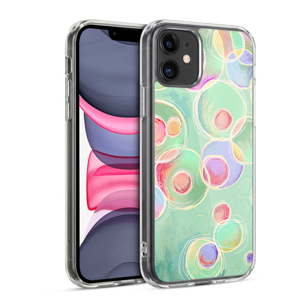 Micklyn Le Feuvre Patterns Iridescent Bubbles Soft Gel Case for Apple iPhone 11