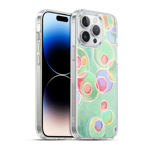 Micklyn Le Feuvre Patterns Iridescent Bubbles Soft Gel Case for Apple iPhone 14 Pro Max & MagSafe