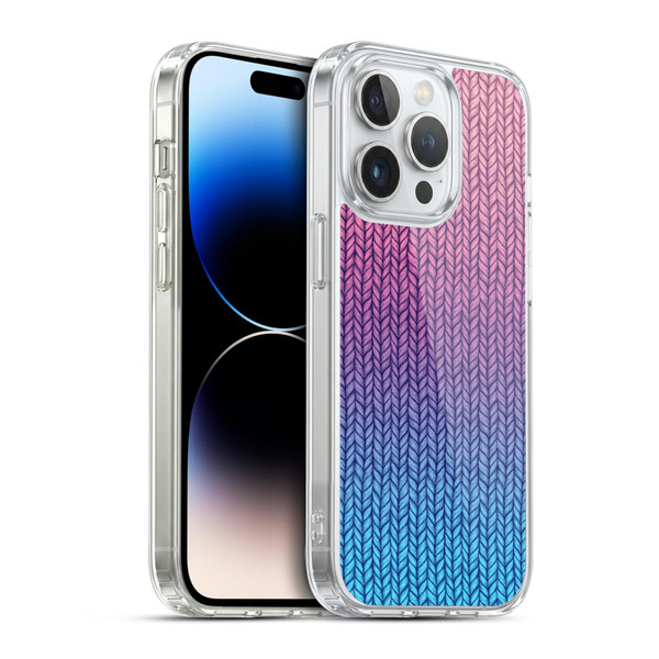 Micklyn Le Feuvre Patterns Chunky Knit Soft Gel Case for Apple iPhone 14 Pro & MagSafe