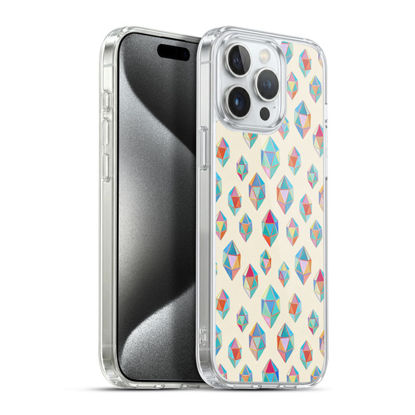 Micklyn Le Feuvre Patterns Floating Gems Soft Gel Case for Apple iPhone 15 Pro Max & MagSafe