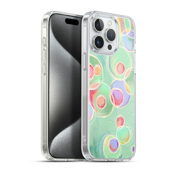 Micklyn Le Feuvre Patterns Iridescent Bubbles Soft Gel Case for Apple iPhone 15 Pro Max & MagSafe