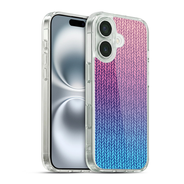 Micklyn Le Feuvre Patterns Chunky Knit Soft Gel Case for Apple iPhone 16 & MagSafe