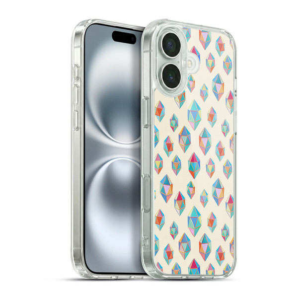 Micklyn Le Feuvre Patterns Floating Gems Soft Gel Case for Apple iPhone 16 Plus & MagSafe