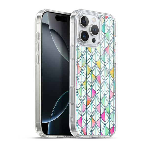 Micklyn Le Feuvre Patterns Fish Scale Cutout Soft Gel Case for Apple iPhone 16 Pro Max & MagSafe