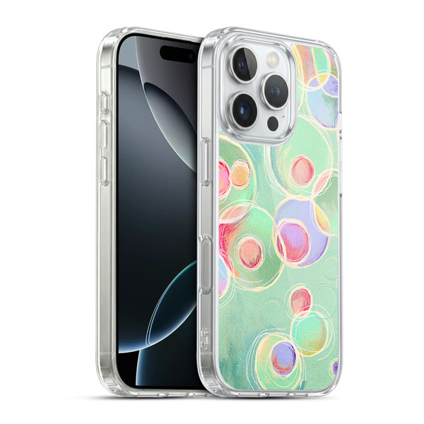 Micklyn Le Feuvre Patterns Iridescent Bubbles Soft Gel Case for Apple iPhone 16 Pro & MagSafe
