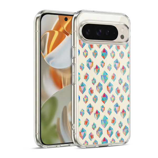 Micklyn Le Feuvre Patterns Floating Gems Soft Gel Case for Google Pixel 9 / Pixel 9 Pro
