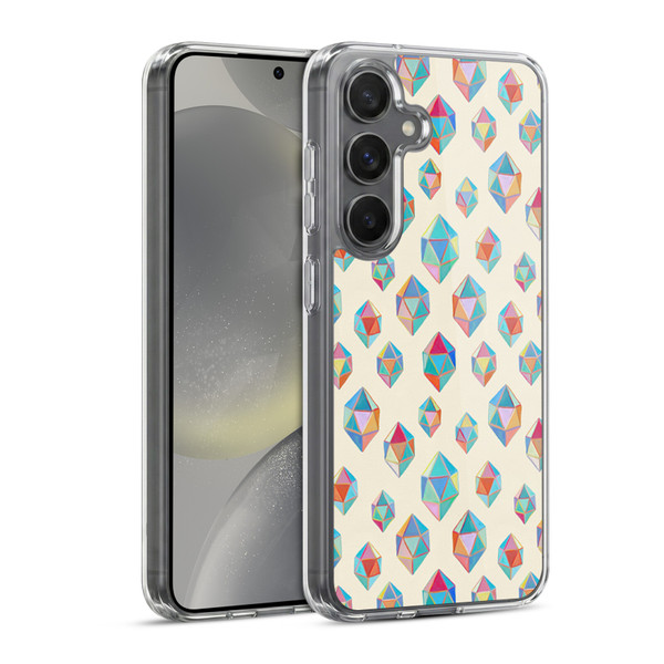 Micklyn Le Feuvre Patterns Floating Gems Soft Gel Case for Samsung Galaxy S24 5G & MagSafe