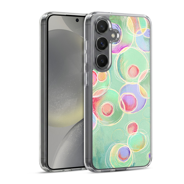 Micklyn Le Feuvre Patterns Iridescent Bubbles Soft Gel Case for Samsung Galaxy S24 5G & MagSafe