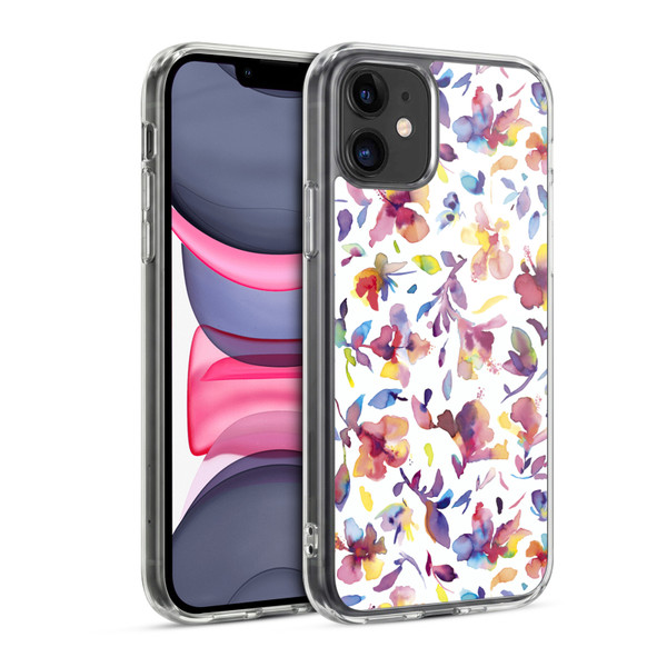 Ninola Floral Watery Hibiscus Soft Gel Case for Apple iPhone 11