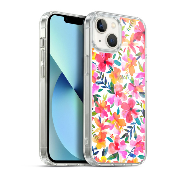 Ninola Floral Hibiscus Soft Gel Case for Apple iPhone 13