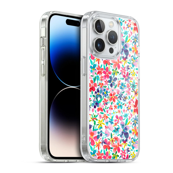 Ninola Floral Colourful Petals Spring Soft Gel Case for Apple iPhone 13 Pro & MagSafe