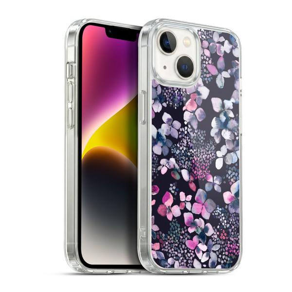 Ninola Floral Hydrangea Astronomical Soft Gel Case for Apple iPhone 14