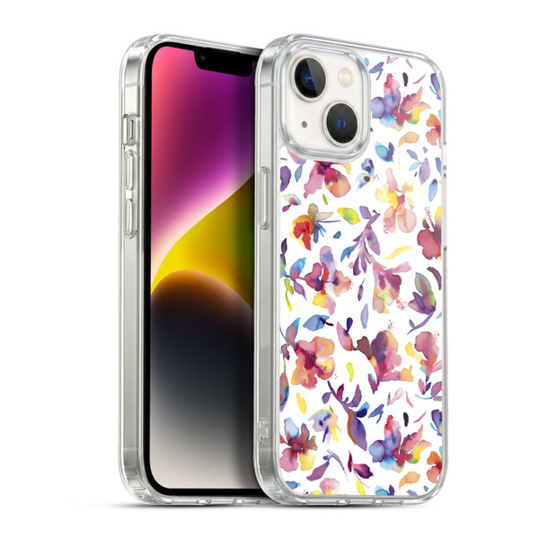 Ninola Floral Watery Hibiscus Soft Gel Case for Apple iPhone 14