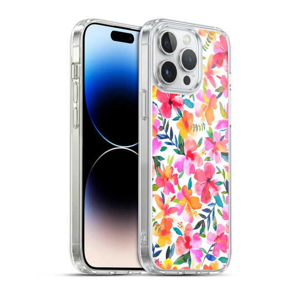 Ninola Floral Hibiscus Soft Gel Case for Apple iPhone 14 Pro Max & MagSafe