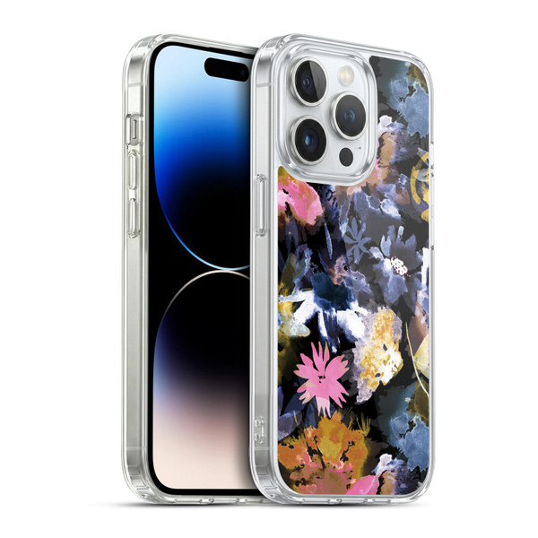 Ninola Floral Spring Memories Dark Soft Gel Case for Apple iPhone 14 Pro & MagSafe