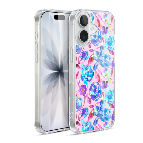 Ninola Floral Watercolour Summer Roses Soft Gel Case for Apple iPhone 17