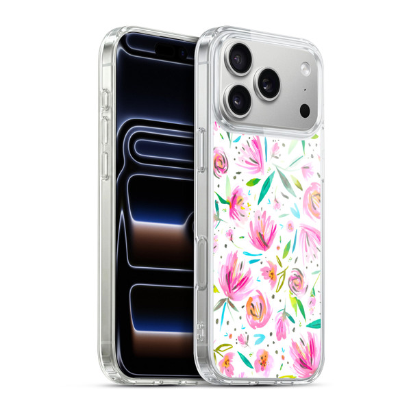 Ninola Floral Peonies Pink Soft Gel Case for Apple iPhone 17 Pro Max