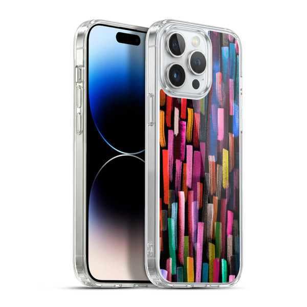 Ninola Summer Patterns Brushstrokes Black Soft Gel Case for Apple iPhone 13 Pro Max & MagSafe