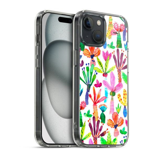Ninola Summer Patterns Palms Garden Soft Gel Case for Apple iPhone 15 & MagSafe