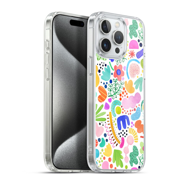 Ninola Summer Patterns Modern Bold Shapes Soft Gel Case for Apple iPhone 15 Pro Max & MagSafe