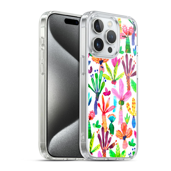 Ninola Summer Patterns Palms Garden Soft Gel Case for Apple iPhone 15 Pro & MagSafe