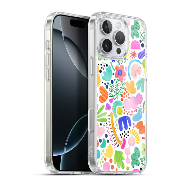 Ninola Summer Patterns Modern Bold Shapes Soft Gel Case for Apple iPhone 16 Pro Max & MagSafe