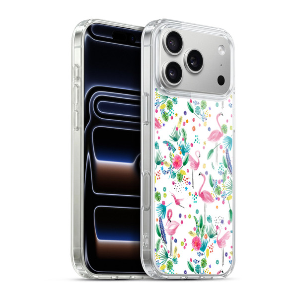 Ninola Summer Patterns Tropical Flamingo Soft Gel Case for Apple iPhone 17 Pro Max