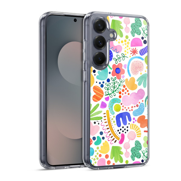 Ninola Summer Patterns Modern Bold Shapes Soft Gel Case for Samsung Galaxy S25 & MagSafe